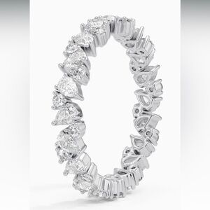 Platinum Olivetta Lab Diamond Eternity Ring